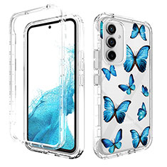 Ultra-thin Transparent Gel Soft Matte Finish Front and Back Case 360 Degrees Cover for Samsung Galaxy Quantum4 5G Blue