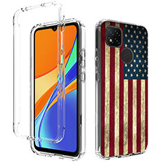 Ultra-thin Transparent Gel Soft Matte Finish Front and Back Case 360 Degrees Cover for Xiaomi Redmi 9 Activ Mixed