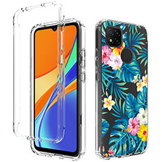 Ultra-thin Transparent Gel Soft Matte Finish Front and Back Case 360 Degrees Cover for Xiaomi Redmi 9 Activ Sky Blue