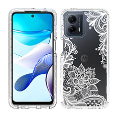 Ultra-thin Transparent Gel Soft Matte Finish Front and Back Case 360 Degrees Cover JX1 for Motorola Moto G 5G (2023) White