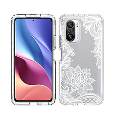 Ultra-thin Transparent Gel Soft Matte Finish Front and Back Case 360 Degrees Cover JX1 for Xiaomi Poco F3 5G White