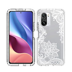 Ultra-thin Transparent Gel Soft Matte Finish Front and Back Case 360 Degrees Cover JX1 for Xiaomi Redmi K40 Pro 5G White