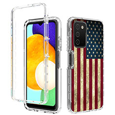 Ultra-thin Transparent Gel Soft Matte Finish Front and Back Case 360 Degrees Cover JX4 for Samsung Galaxy A03s Mixed