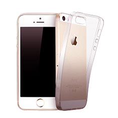 Ultra-thin Transparent Gradient Soft Cover for Apple iPhone 5S Gray