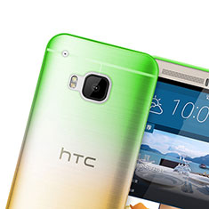 Ultra-thin Transparent Gradient Soft Cover for HTC One M9 Green