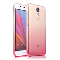 Ultra-thin Transparent Gradient Soft Cover for Huawei Enjoy 6 Pink
