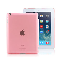 Ultra-thin Transparent Matte Finish Case for Apple iPad 4 Pink