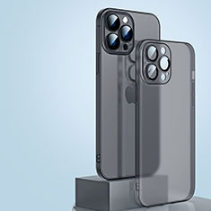 Ultra-thin Transparent Matte Finish Case QC1 for Apple iPhone 15 Pro Black
