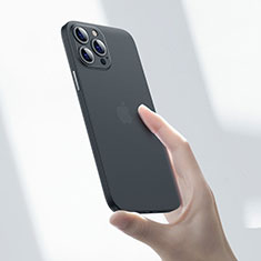 Ultra-thin Transparent Matte Finish Case U06 for Apple iPhone 13 Pro Max Black