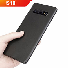 Ultra-thin Transparent Matte Finish Cover Case for Samsung Galaxy S10 Black