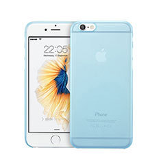 Ultra-thin Transparent Matte Finish Cover for Apple iPhone 6 Plus Sky Blue