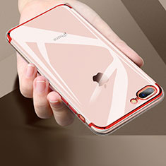 Ultra-thin Transparent TPU Soft Case A02 for Apple iPhone 7 Plus Red