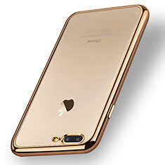 Ultra-thin Transparent TPU Soft Case A08 for Apple iPhone 7 Plus Gold