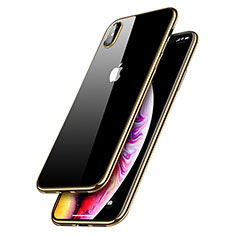 Ultra-thin Transparent TPU Soft Case C12 for Apple iPhone X Gold