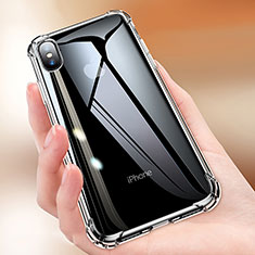 Ultra-thin Transparent TPU Soft Case C15 for Apple iPhone Xs Black