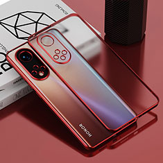 Ultra-thin Transparent TPU Soft Case Cover AN1 for Huawei Honor 50 Pro 5G Red