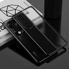 Ultra-thin Transparent TPU Soft Case Cover AN1 for Huawei Honor 70 Pro+ Plus 5G Black