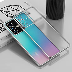 Ultra-thin Transparent TPU Soft Case Cover AN1 for Vivo V23 5G Silver