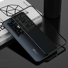 Ultra-thin Transparent TPU Soft Case Cover AN1 for Vivo X70 Pro+ Plus 5G Black