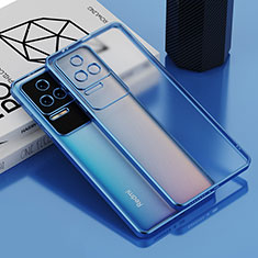 Ultra-thin Transparent TPU Soft Case Cover AN1 for Xiaomi Redmi K40S 5G Blue