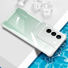 Ultra-thin Transparent TPU Soft Case Cover BH1 for Vivo V27e 5G White