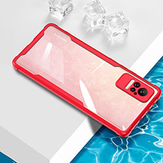 Ultra-thin Transparent TPU Soft Case Cover BH1 for Xiaomi Civi 1S 5G Red