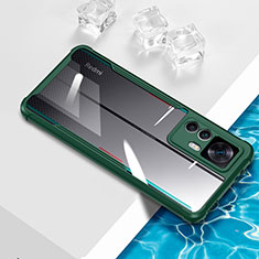 Ultra-thin Transparent TPU Soft Case Cover BH1 for Xiaomi Mi 12T 5G Green