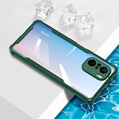 Ultra-thin Transparent TPU Soft Case Cover BH1 for Xiaomi Poco F3 5G Green