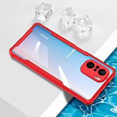 Ultra-thin Transparent TPU Soft Case Cover BH1 for Xiaomi Redmi K40 Pro 5G Red