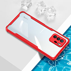 Ultra-thin Transparent TPU Soft Case Cover BH1 for Xiaomi Redmi Note 10 Pro 5G Red