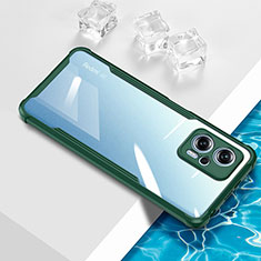 Ultra-thin Transparent TPU Soft Case Cover BH1 for Xiaomi Redmi Note 11T Pro 5G Green