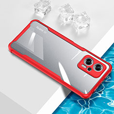 Ultra-thin Transparent TPU Soft Case Cover BH1 for Xiaomi Redmi Note 12T Pro 5G Red