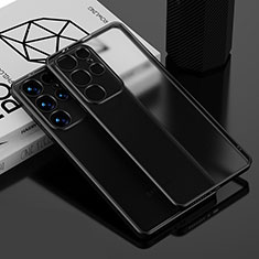 Ultra-thin Transparent TPU Soft Case Cover C02 for Samsung Galaxy S21 Ultra 5G Black