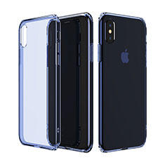 Ultra-thin Transparent TPU Soft Case Cover for Apple iPhone Xs Blue