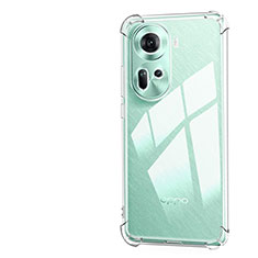 Ultra-thin Transparent TPU Soft Case Cover for Oppo Reno11 5G Clear