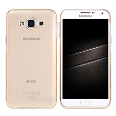 Ultra-thin Transparent TPU Soft Case Cover for Samsung Galaxy E7 SM-E700 E7000 Gold