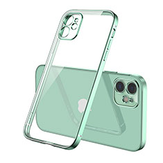 Ultra-thin Transparent TPU Soft Case Cover H01 for Apple iPhone 12 Max Green