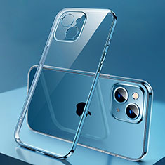 Ultra-thin Transparent TPU Soft Case Cover H01 for Apple iPhone 13 Blue