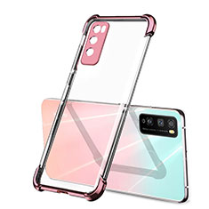 Ultra-thin Transparent TPU Soft Case Cover H01 for Huawei Enjoy Z 5G Rose Gold