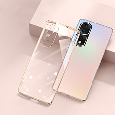 Ultra-thin Transparent TPU Soft Case Cover H01 for Huawei Honor 80 Pro 5G Gold