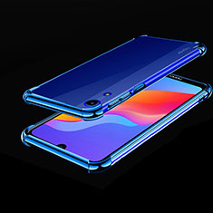Ultra-thin Transparent TPU Soft Case Cover H01 for Huawei Honor 8A Blue