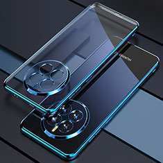 Ultra-thin Transparent TPU Soft Case Cover H01 for Huawei Mate 50E Blue