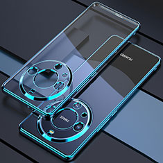 Ultra-thin Transparent TPU Soft Case Cover H01 for Huawei Mate 60 Blue
