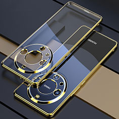 Ultra-thin Transparent TPU Soft Case Cover H01 for Huawei Mate 60 Pro Gold