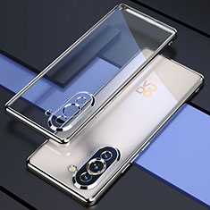 Ultra-thin Transparent TPU Soft Case Cover H01 for Huawei Nova 10 Pro Silver