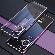 Ultra-thin Transparent TPU Soft Case Cover H01 for Huawei Nova 11 Pro Purple