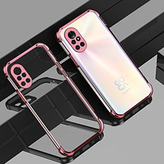 Ultra-thin Transparent TPU Soft Case Cover H01 for Huawei Nova 8 Pro 5G Rose Gold