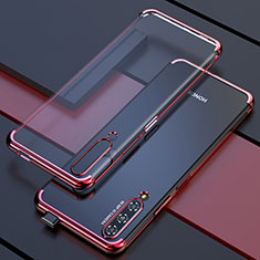 Ultra-thin Transparent TPU Soft Case Cover H01 for Huawei P Smart Pro (2019) Red