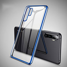 Ultra-thin Transparent TPU Soft Case Cover H01 for Huawei P30 Pro Blue