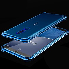 Ultra-thin Transparent TPU Soft Case Cover H01 for Nokia C3 Blue